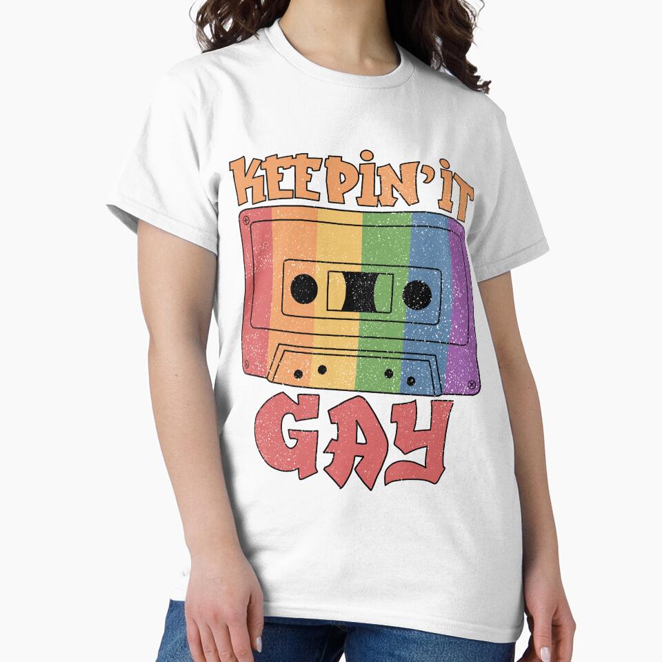 Retro 90s Hip Hop Gifts Men Women LGBT Gift Men Gay Pride by DSWShirts