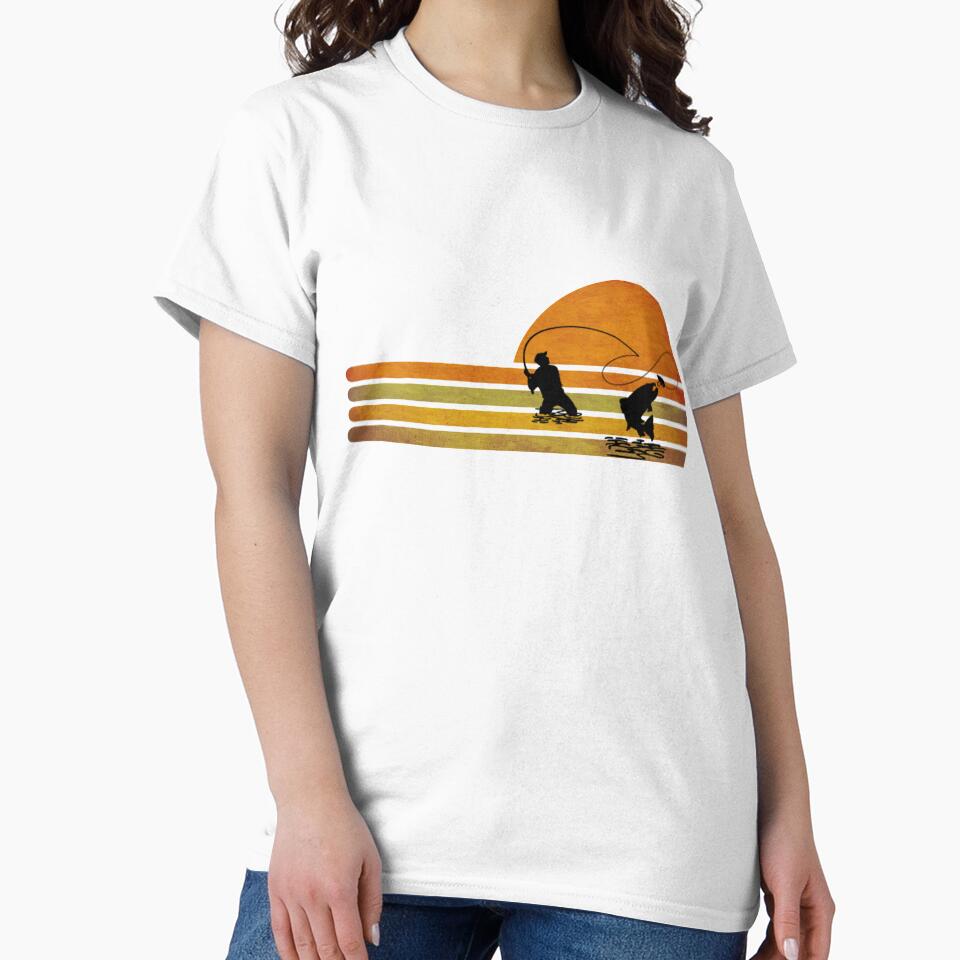 retro vintage fishing, gift for fishing lovers by Space Art