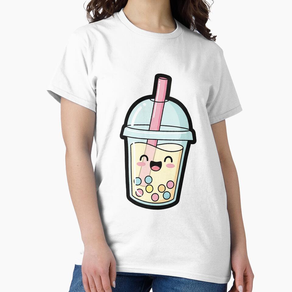 Happy Smiling Kawaii Bubble Tea Illustration by Osmose-Studio ⭐⭐⭐⭐⭐