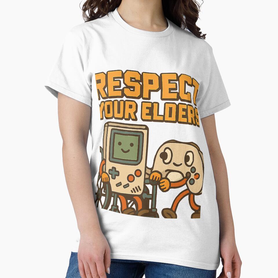 Respect Your Elders Gaming History Retro Gamer Video Games by Retro Rascals Co.