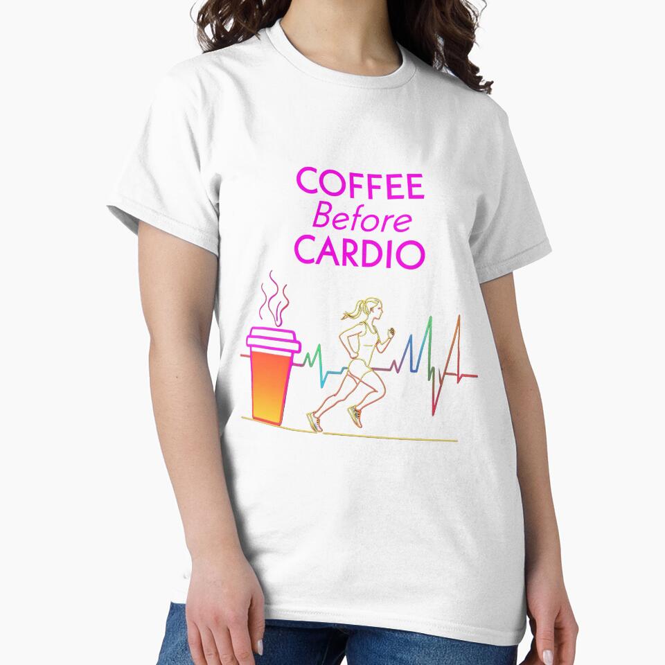 Runner and Running Humor: Coffee Before Cardio by Artflow Pixel Studios