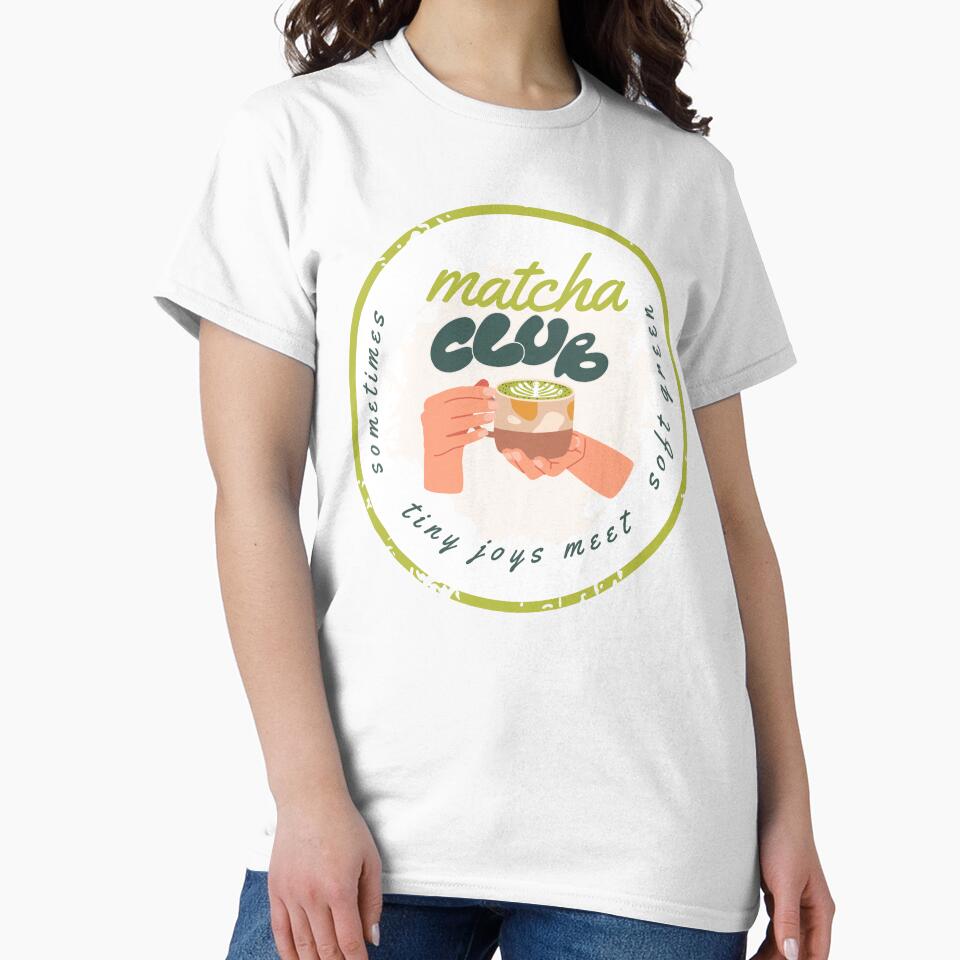 Matcha Club Cute Aesthetic Japanese Drink Logo by Pixels & Vibes