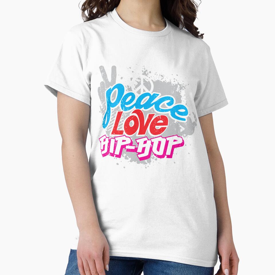 Peace Love Hip Hop Dancing Dancer Gift by Hananiah Merch