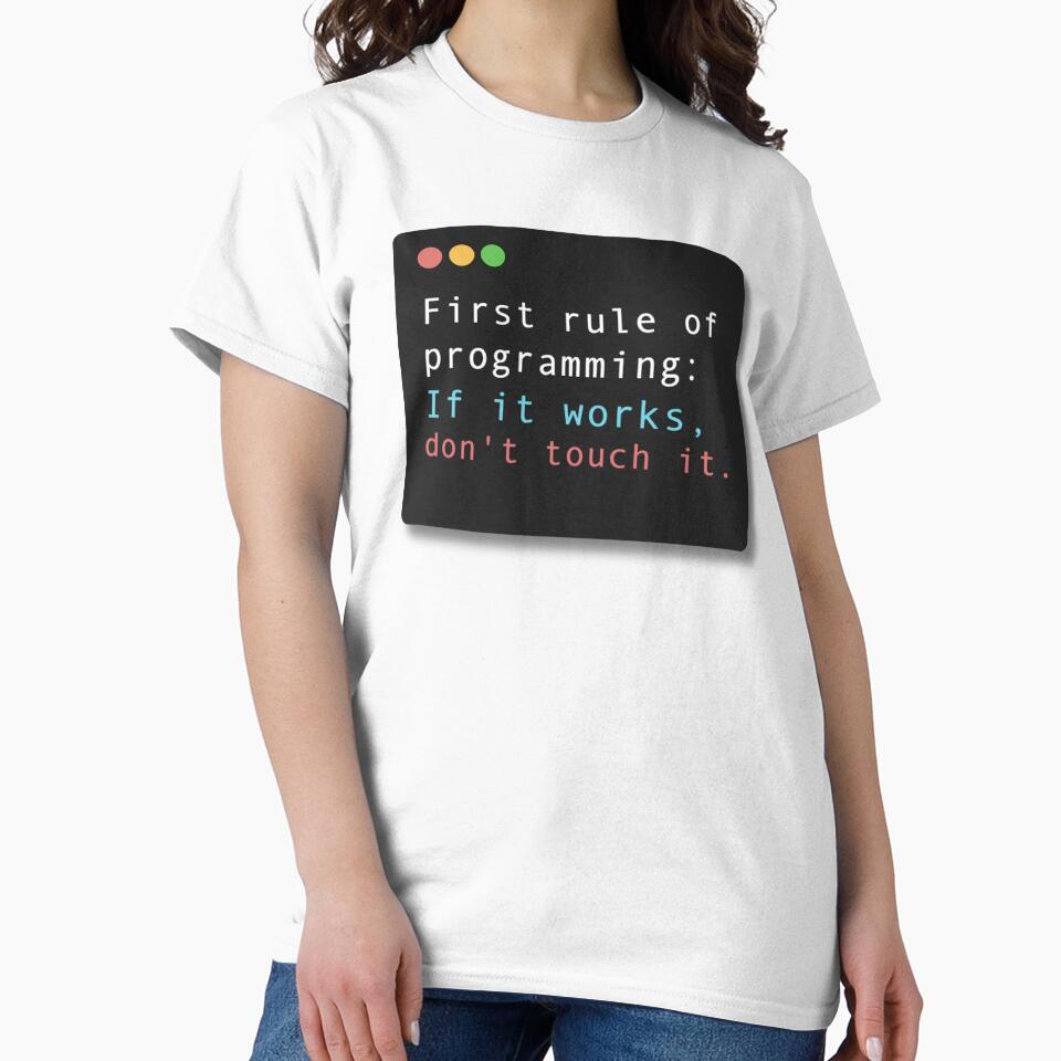 First Rule of Programming by Justina Designs