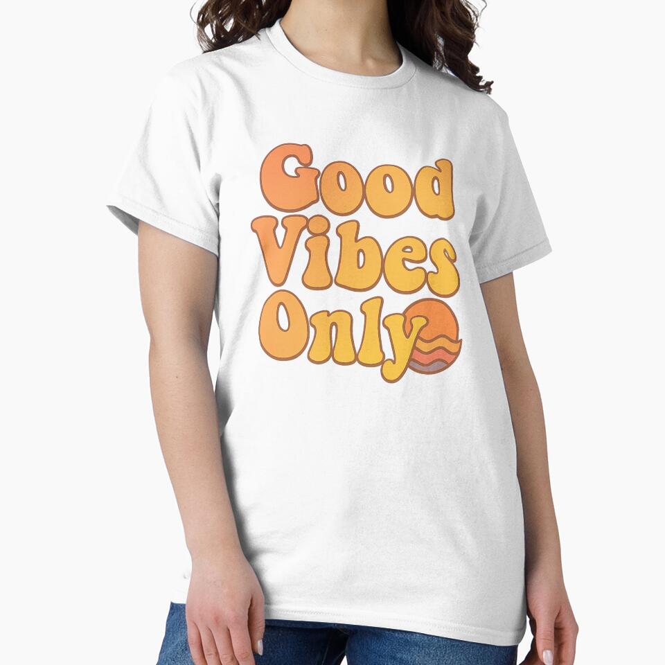 Good Vibes Only | Bubbly Font Aesthetic | Orange Positivity Drip | Gen Z Mood Boost | Delulu Style Energy | Happycore Fashion | Visual Uplift by LOWKEY LEGENDARY APPAREL™