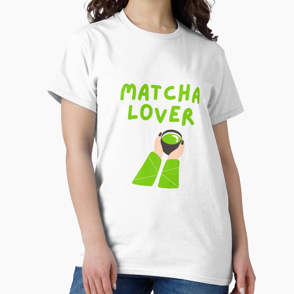Matcha Lover – Cute Aesthetic Green Tea T-Shirt for Tea Fans by merch-joanna