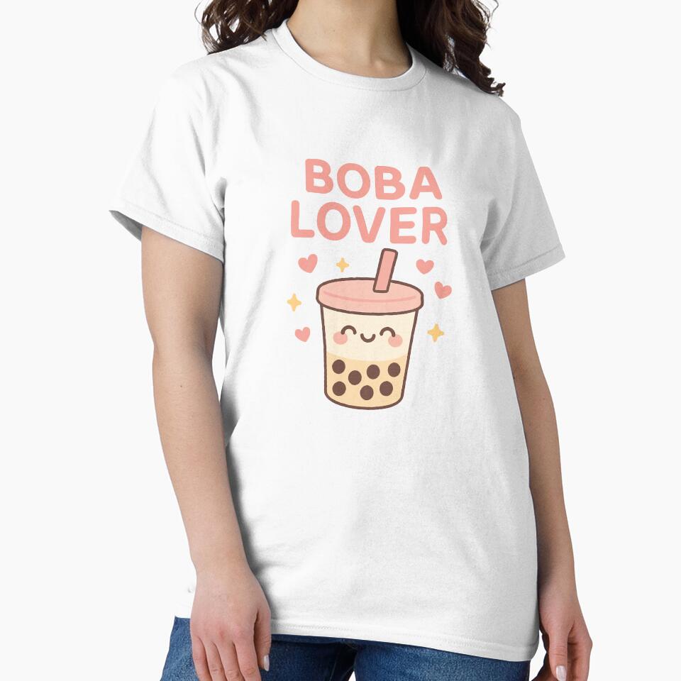Boba Lover Kawaii Bubble Tea Art by DaEeX