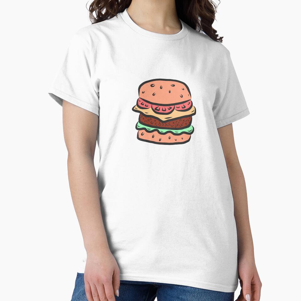 Yummy Burger Illustration | Graphic Art by Floo-kee