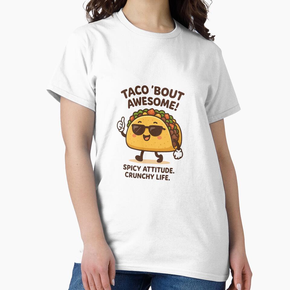 Taco 'Bout Awesome – Kawaii Cool Taco Design by Passacagliabusra