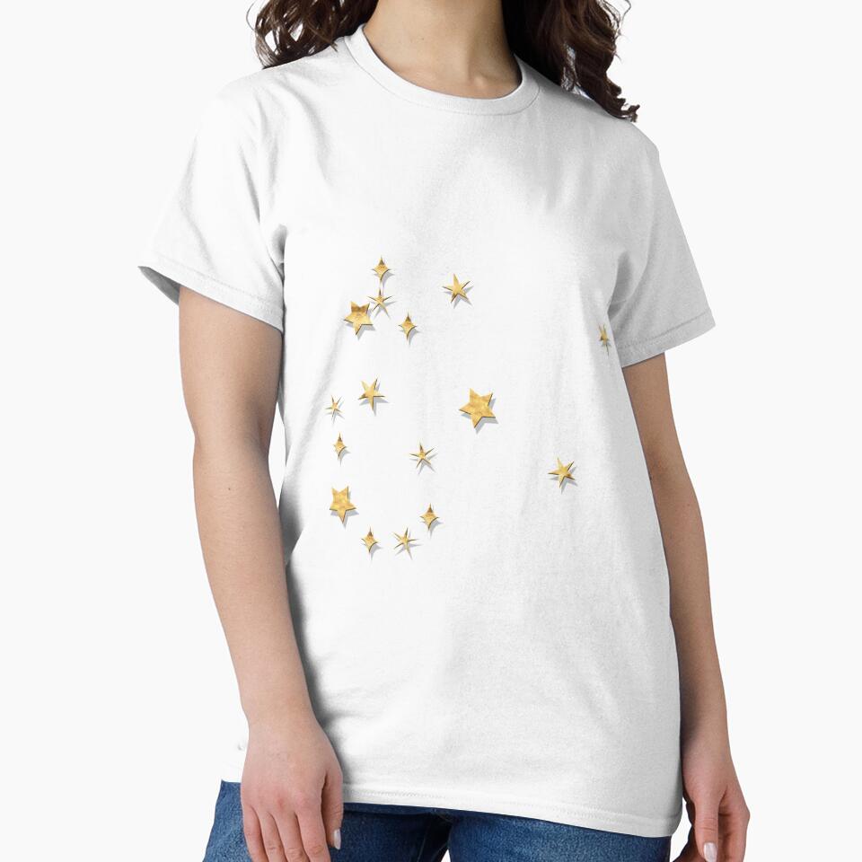 Aquarius Golden Stars Constellation by Lelibeth
