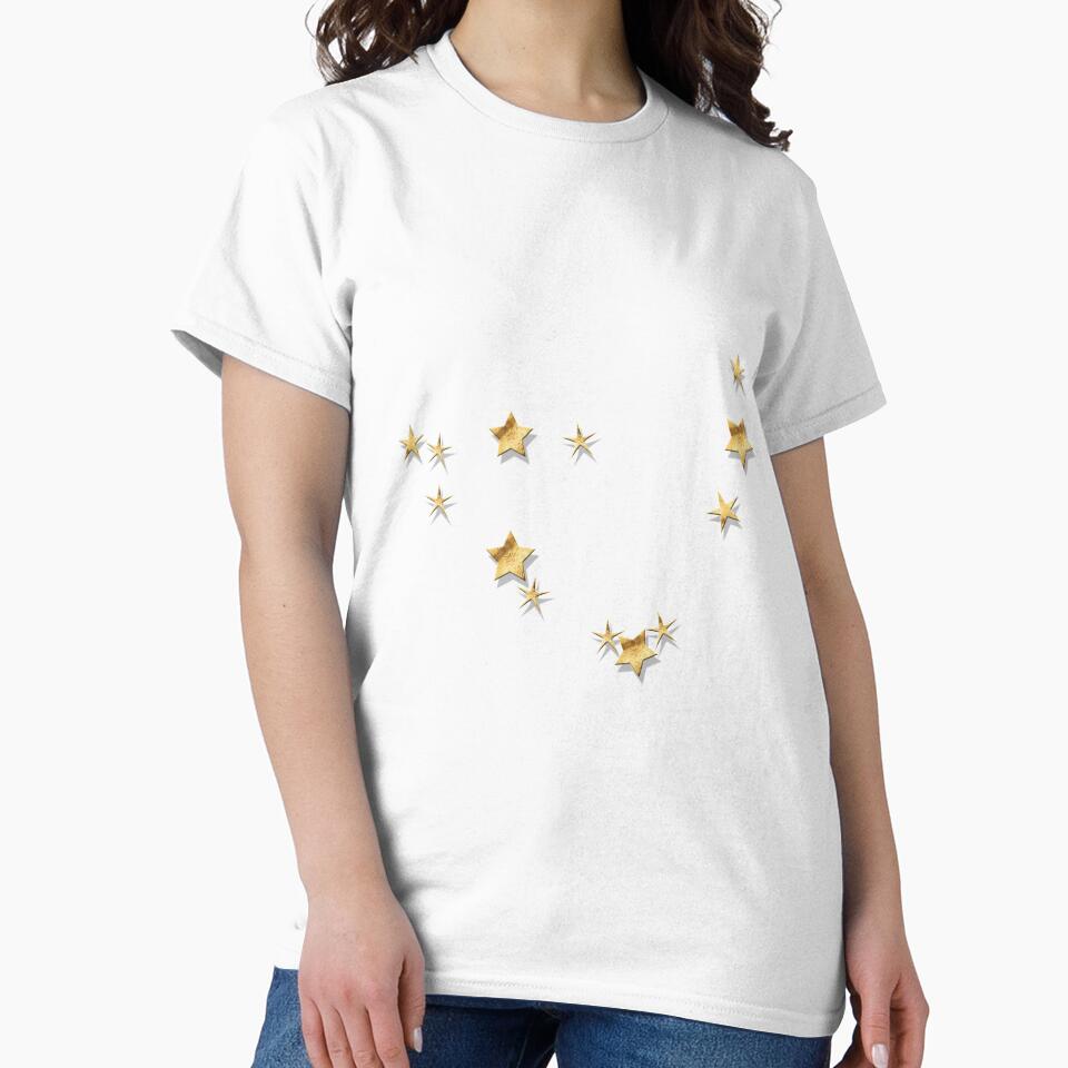 Capricorn Golden Stars Constellation by Lelibeth