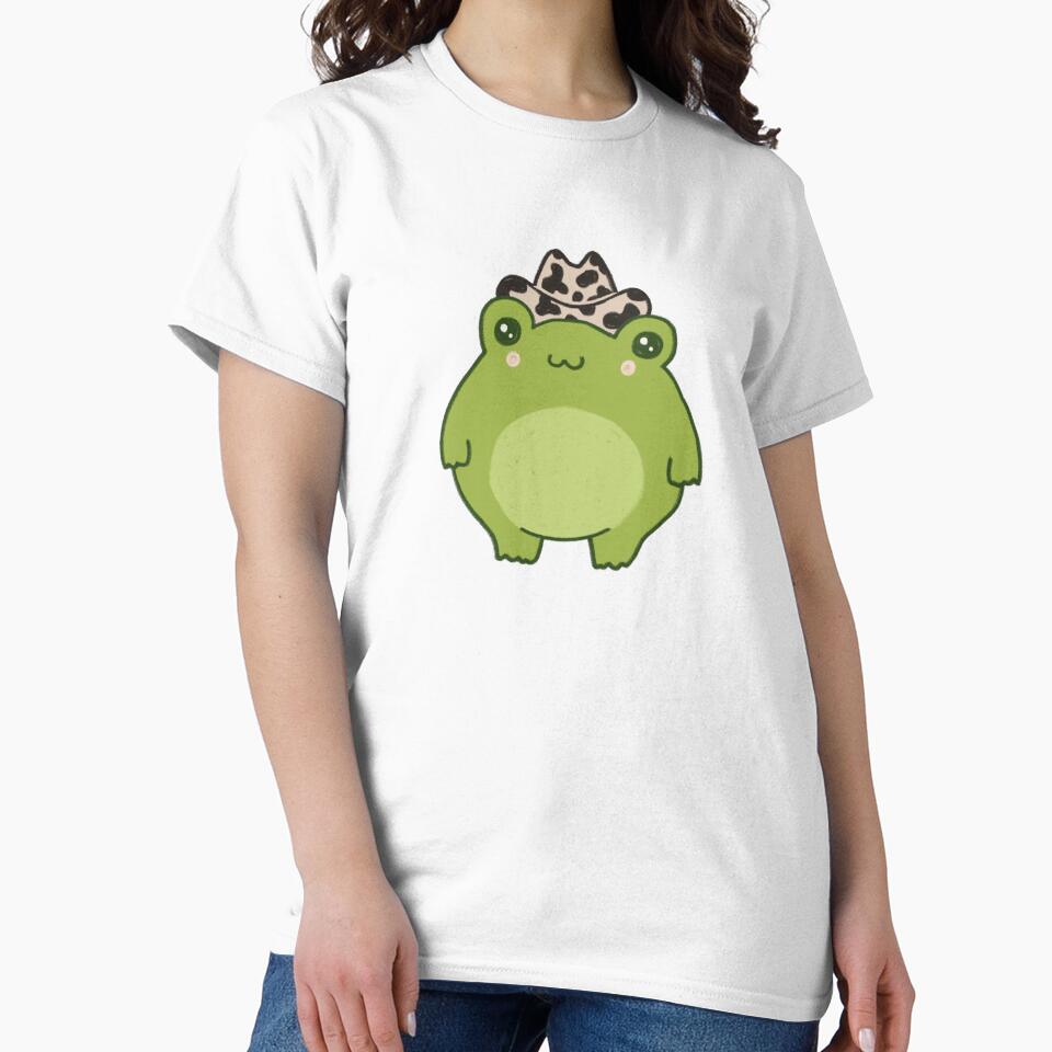 Cute Frog Sheriff with Cowboy Hat: Kawaii Aesthetic Froggy, Pastel Chubby Teen Cowgirl, Western Rodeo Country Love by MinistryOfFrogs