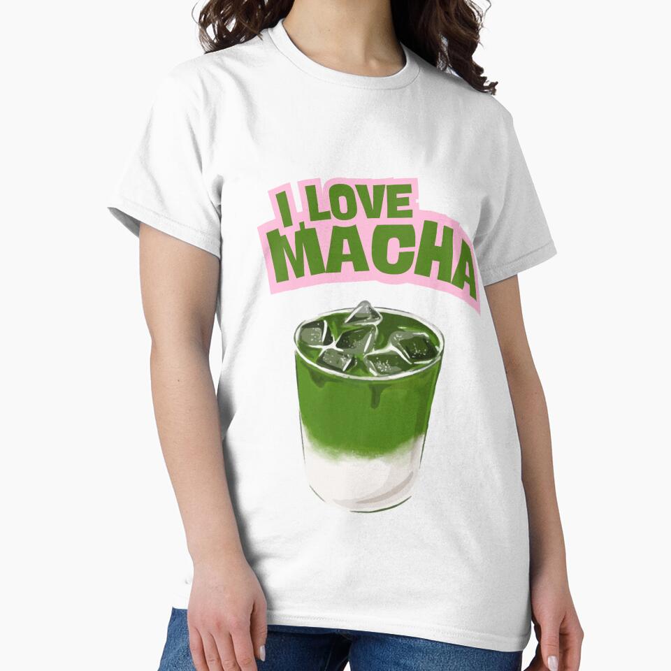 I Love Matcha – Bold Green and Black Tea Lover Design by trendplusco