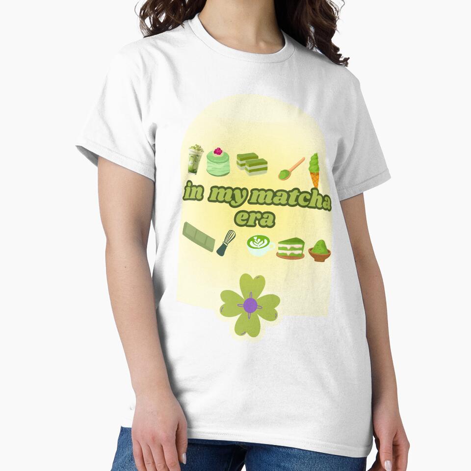 In My Matcha Era – Cute Aesthetic Matcha Lover T-shirt by Designnari