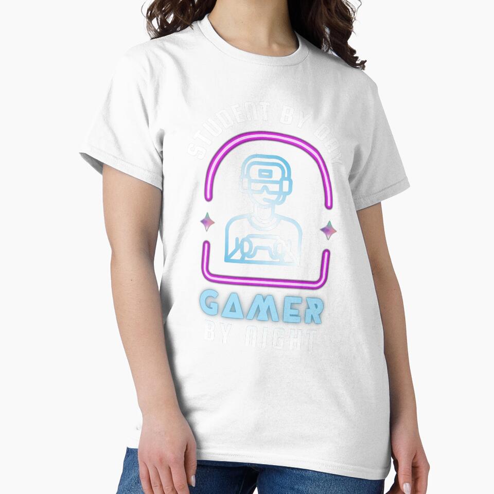 Student By Day Gamer By Night -  Gaming Life -  Gifts for Gamers by The Red Nox