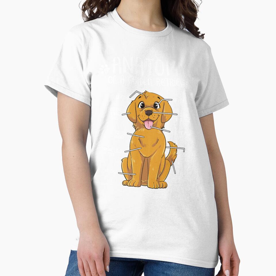 Funny Golden Retriever Anatomy Dog Owner Dog Lover by lanynx design