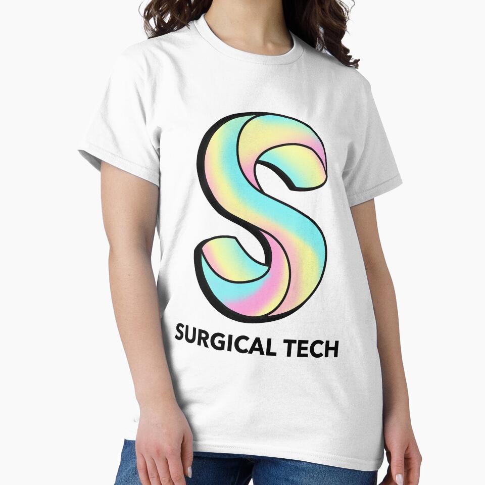 Surgical Tech (black lettering) by Whackadoodletee