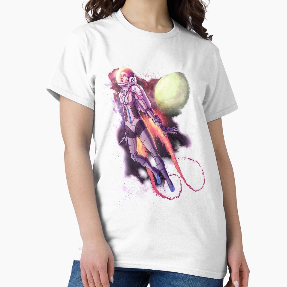 Space Girl - Sci-fi t-shirt etc. by Sydney_Cardew