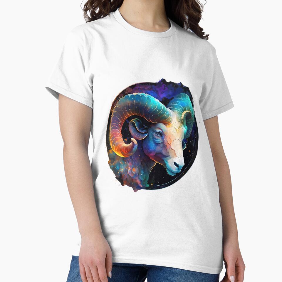 Aries Zodiac Sign | Mystical Fire Ram Astrology Fantasy Art by DigiArt8Design