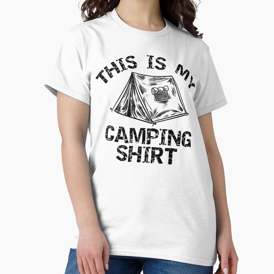 This Is My Camping Shirt Dark by Web CreationsNL
