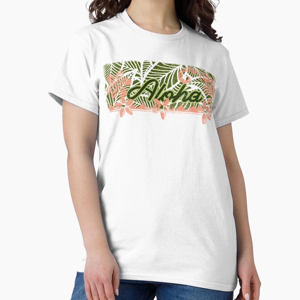 Vintage Distressed Ink Aloha Banner by sunnthreads