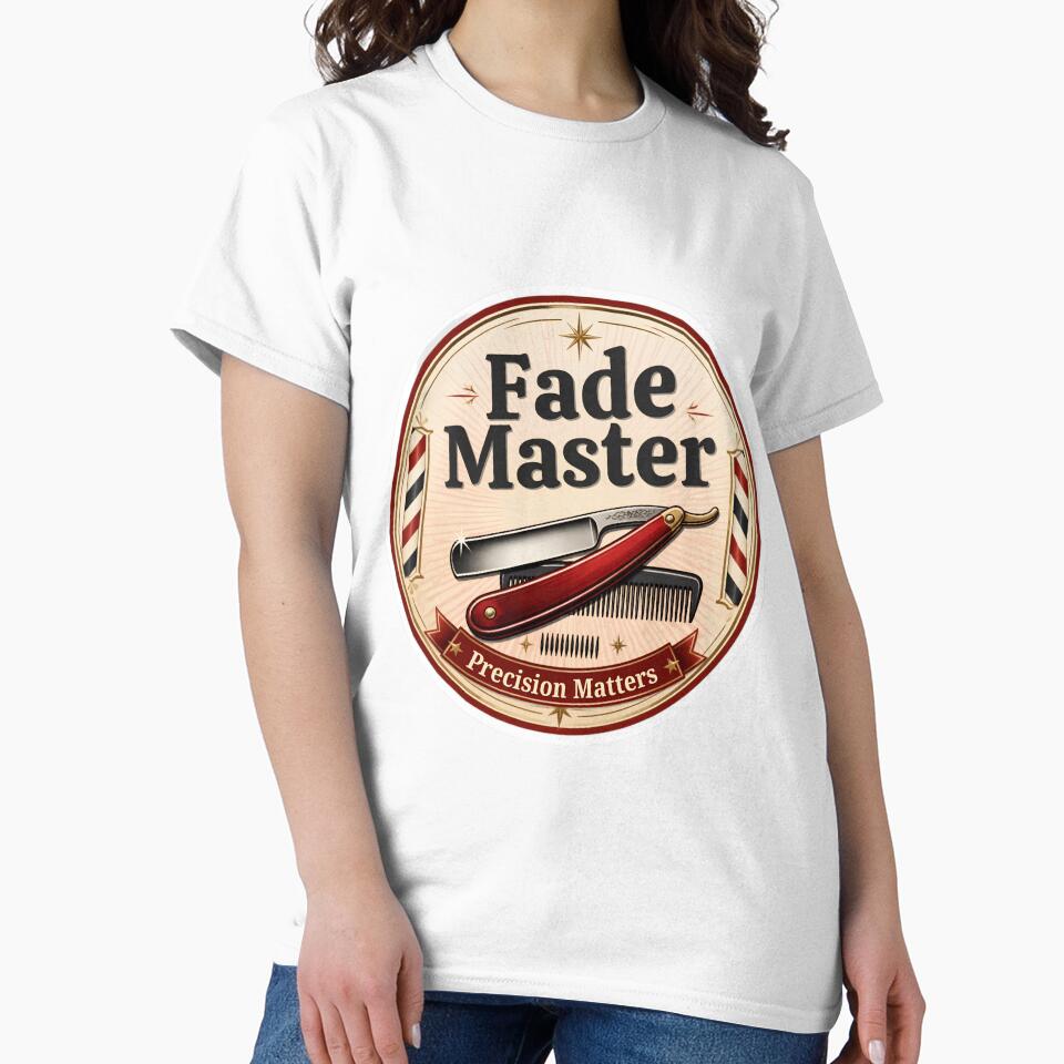 Fade Master Precision Matters Vintage Barber Emblem by Barber MD Culture