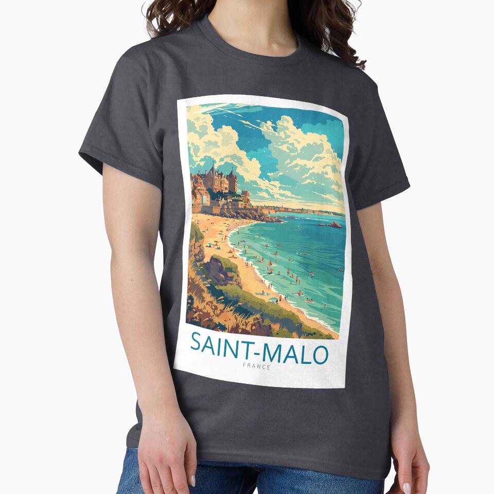 Saint-Malo France - Travel art by Marciolini
