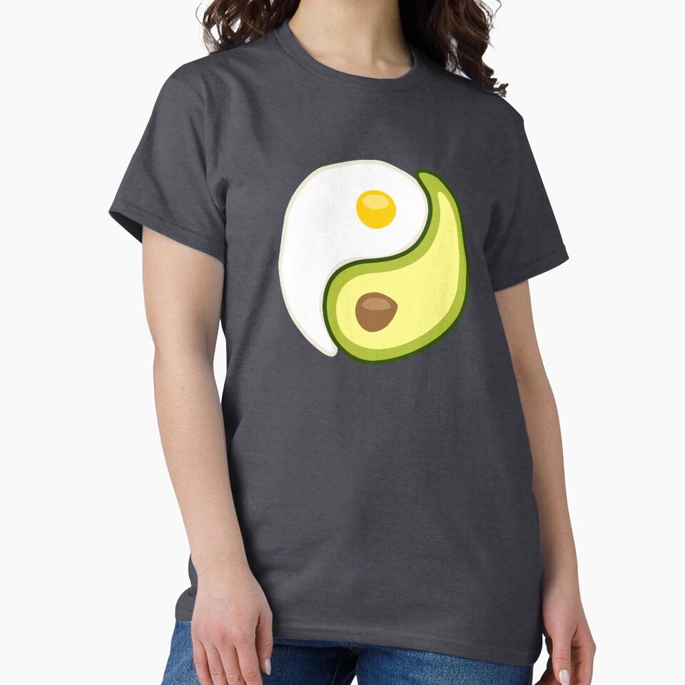 Avocado Egg Yin Yang by lurchmerch