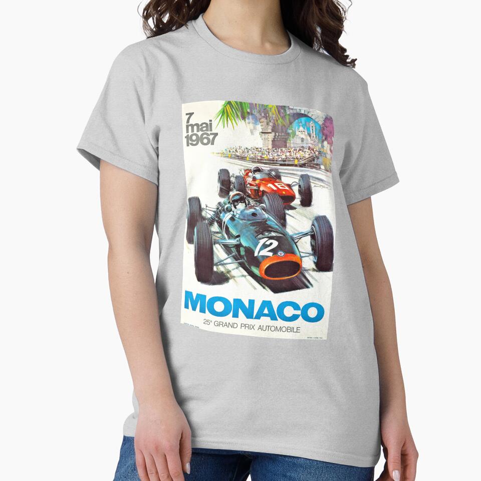 1967 Monaco Grand Prix Racing Poster by retrographics