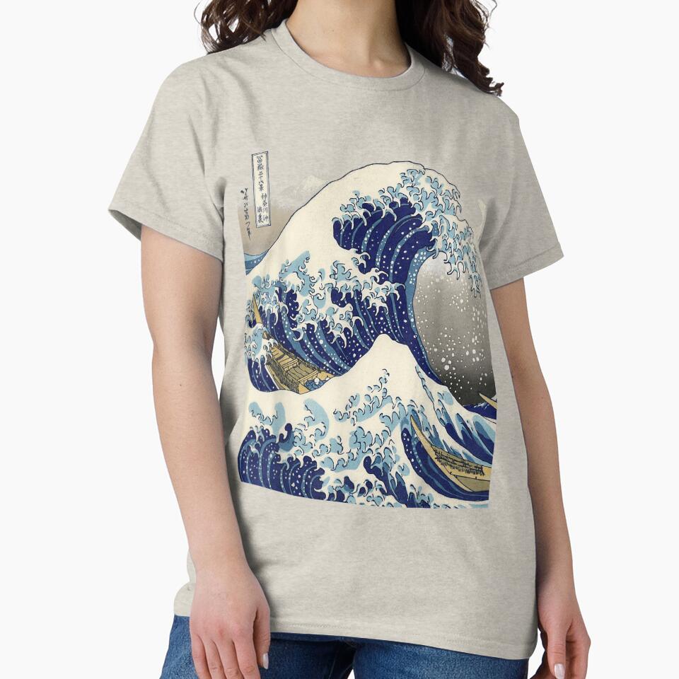 vintage Japanese art kanagawa the great wave by artSofie