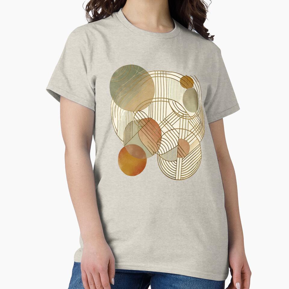 Earth-Tone Geometric Watercolor Circle Design by SeoulInkSoul