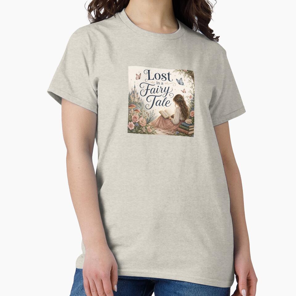 Lost in a Fairy Tale Whimsical Reading Design for Book Lovers Fantasy Readers and Dreamers by Novel Works Studio
