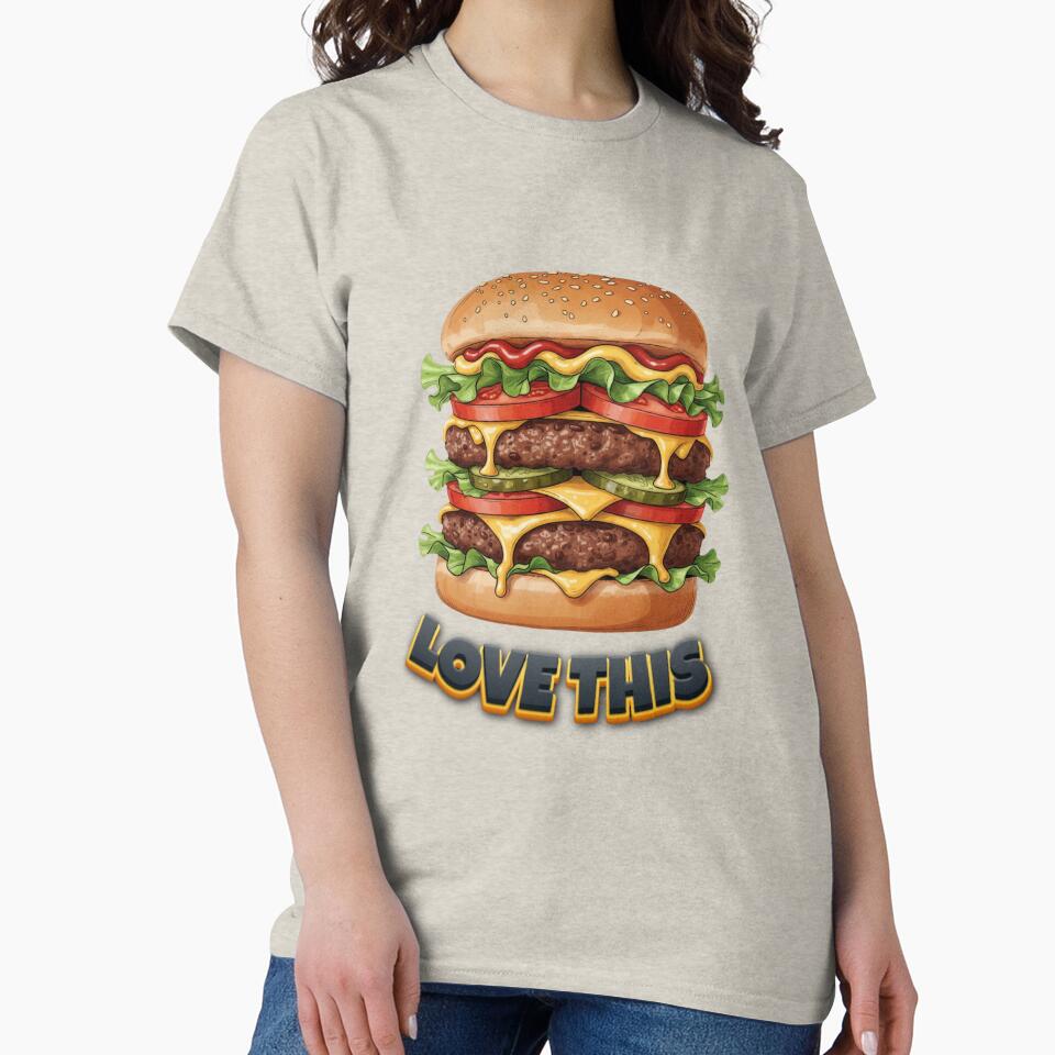 Delicious Double Cheeseburger Love This Graphic Art by Krystek-Studio