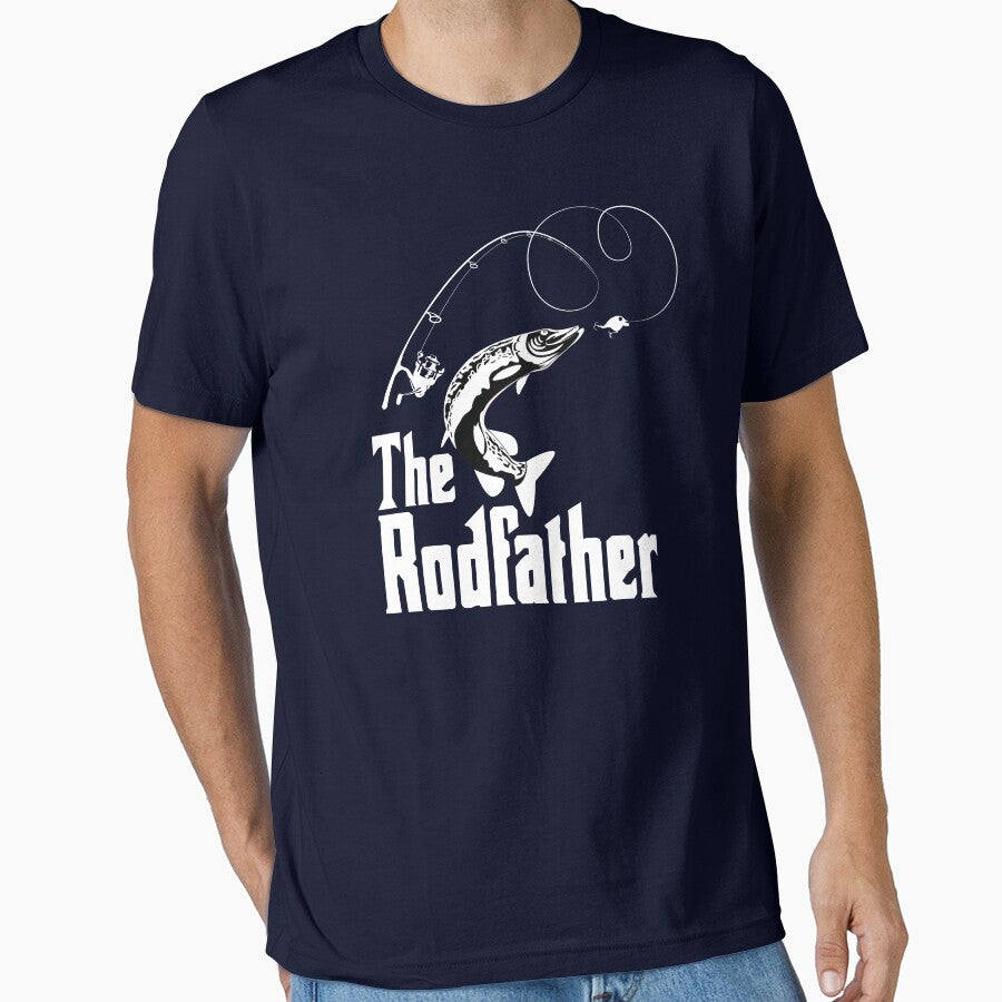The Rodfather Fishing T Shirt by bitsnbobs