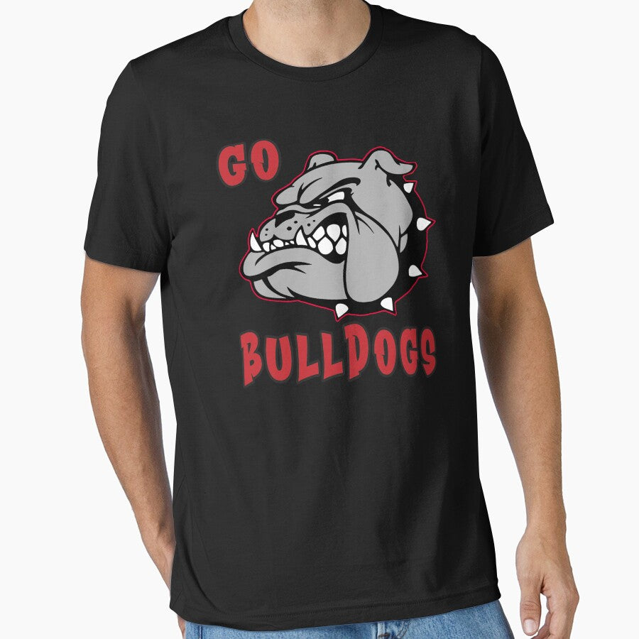 Go Bulldogs Bulldog School mascot by CardboardCotton
