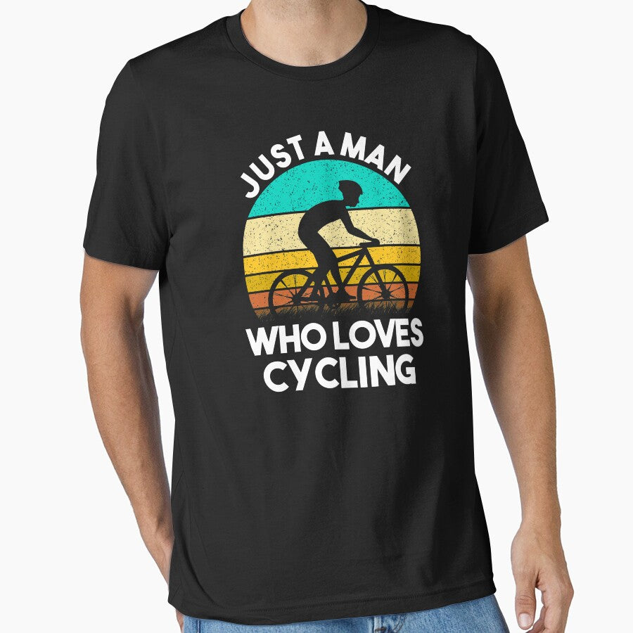 Just A Man Who Loves Cycling - Gift For Cycling Lover by MrElgo