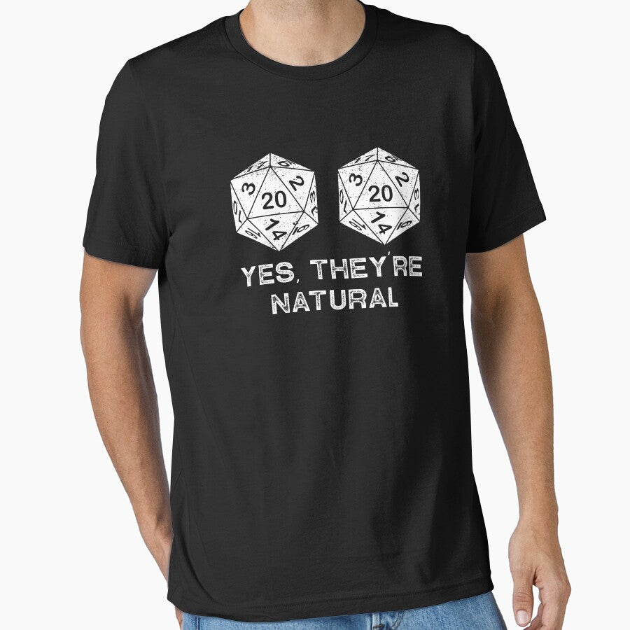 Yes They Are Natural d20 dice 20 sided, Role Play Gamer by jingdomdesgine