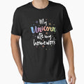 My Unicorn Ate My Homework T-Shirt School Kids Girls Gift by 14thFloor
