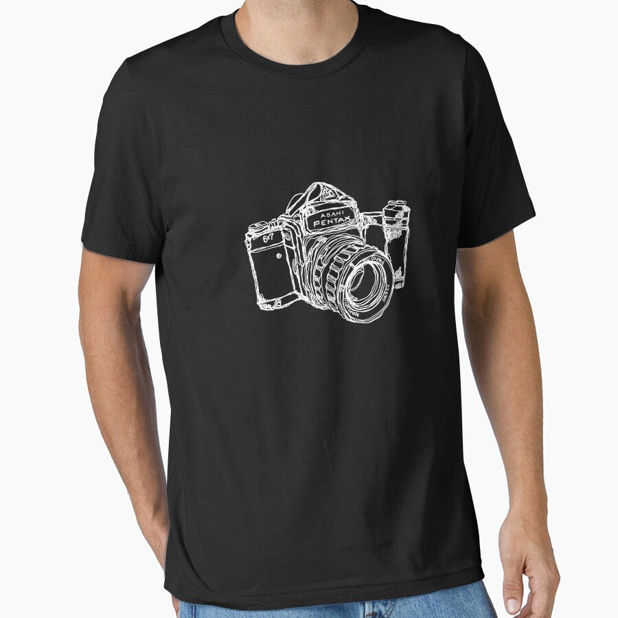 Pentax 6X7 Medium Format Camera WHITE INK by strayfoto