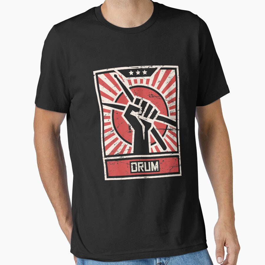 DRUM | Vintage Drummer Propaganda Poster by Jam Jar