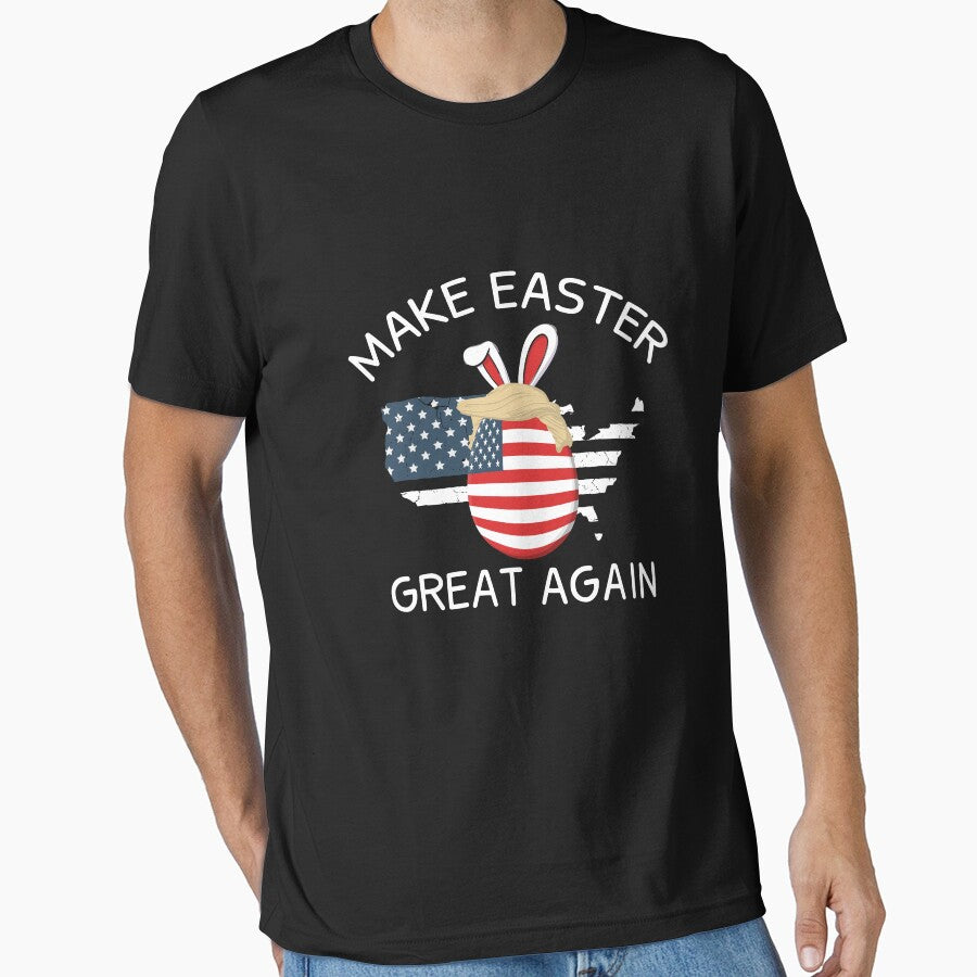 Funny Trump Bunny Egg Hunt Make Easter Great Again Design by Nemcha-Tee