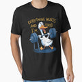 Everything Hurts And I'm Tired Duck Funny Workout Gym by LeoVargasVelha