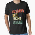 Mens Hiker Husband Dad Hiking Legend Vintage Funny Outdoor by miriamee
