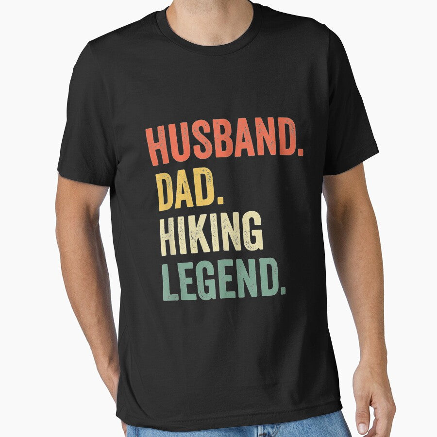 Mens Hiker Husband Dad Hiking Legend Vintage Funny Outdoor by miriamee