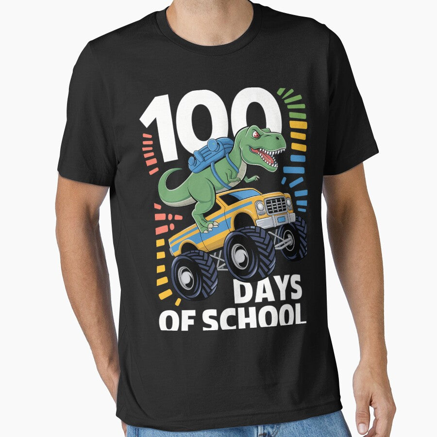 100th Day of School truck dinosaur by tearbytea