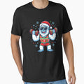 Christmas Yeti Weightlifter Gym Funny Workout Yeti Gear by DynamicDesign