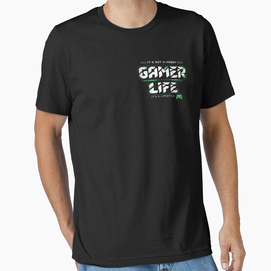 Gamer Life Typography | It's Not A Hobby It's A Lifestyle Gaming Design by TheWorldGameStudio