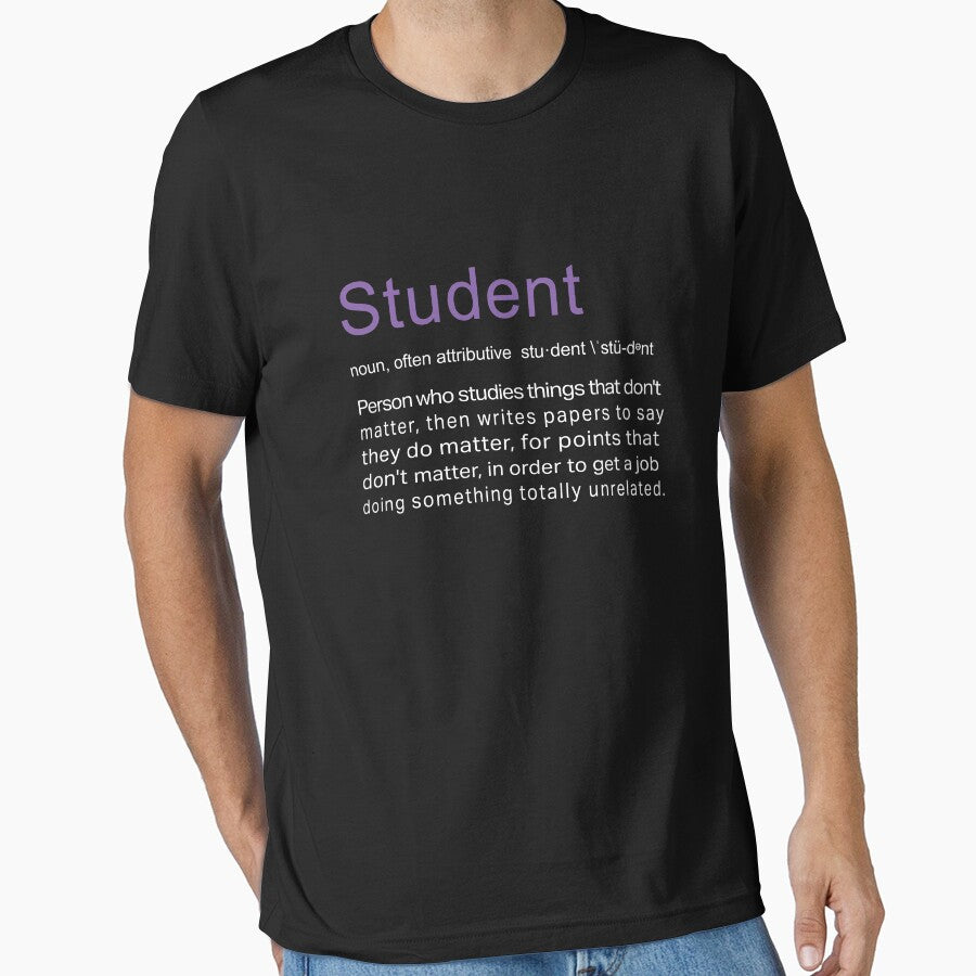 Funny Job Definition student for college and high school by LGamble12345