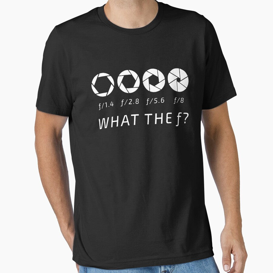 WHAT THE F CAMERA PHOTOGRAPHER SHIRT by AsherHerring
