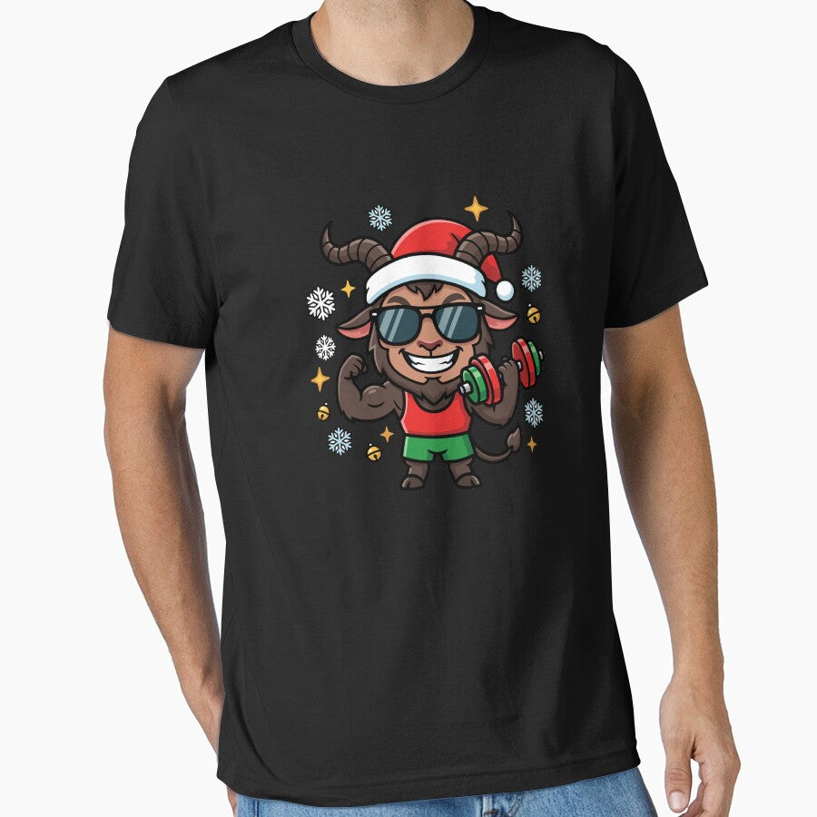 Christmas Krampus Weightlifter Gym Funny Workout Krampus Gear by DynamicDesign